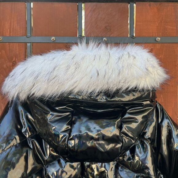 NEW Blanc Noir Afterburn Puffer Holographic Jacket Large RARE - Picture 6 of 9